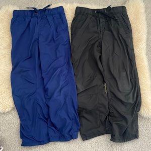 2 pairs of lined athletic pants